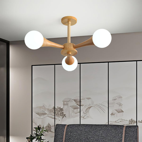 Nera Wooden Chandelier