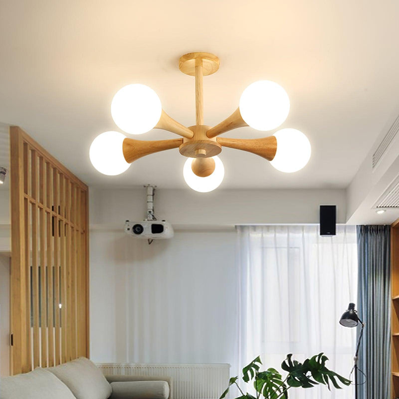 Nera Wooden Chandelier