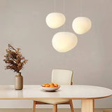 White Pebble Pendant Light