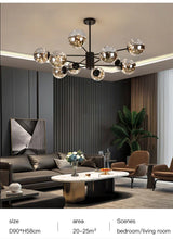 NobleLuminance - Glass ball chandelier