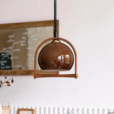 Vintage Bauhaus Wood Pendant Lights