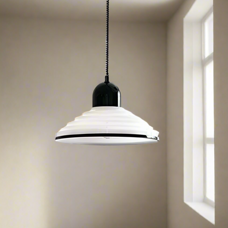 French Cream Wind Glass Pendant Lamp