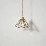 Brass Glass Pendant Light