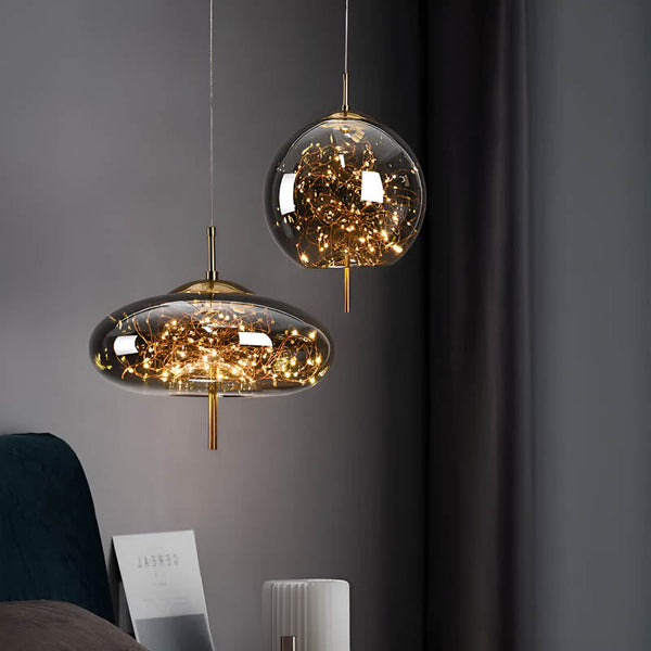 Essence | Exquisite Brown Glass Pendant Light