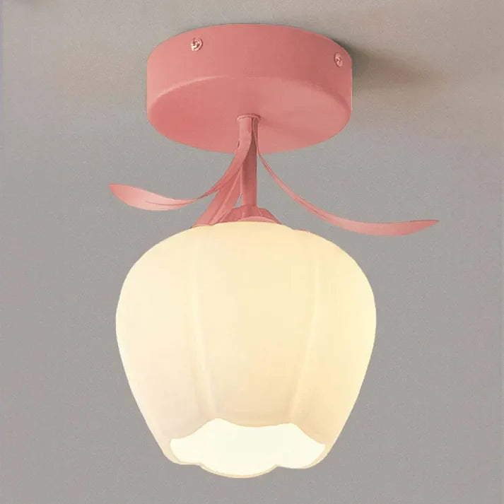 French Tiffany Simple Mini Flower Ceiling Light