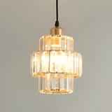 Fernando - Round Tiered Glass Crystal Ceiling Pendant Light