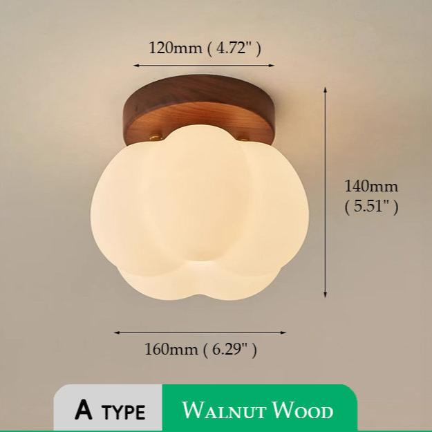 Pumpkin Flush Ceiling Lamp