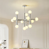 Scandinavian Style Glass Ball Chandelier