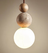 Modern Simple Style Travertine Pendant Lamp