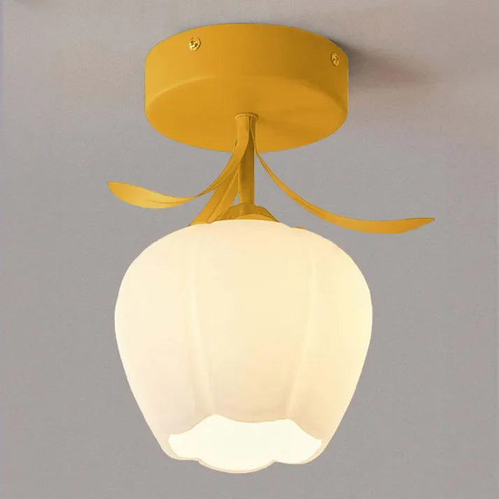 French Tiffany Simple Mini Flower Ceiling Light