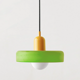 Bauhaus Pendant Light in Colored Glass