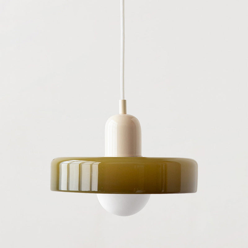 Bauhaus Pendant Light in Colored Glass