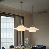 White Glass Pendant Light